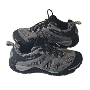Merrell Yokota 2 Hiking Shoes Men's 10.5 Gray Suede Leather Trail Active Outdoor